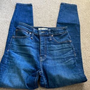 Curvy high rise Madewell jeans
